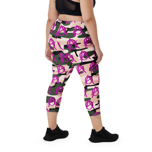 Anarchy Wear Camo Capri Leggings