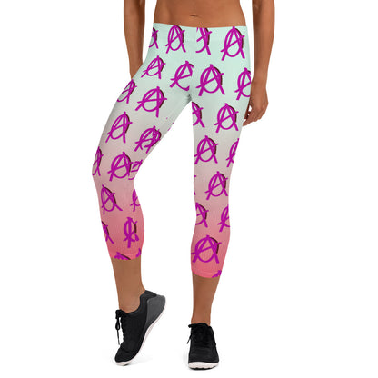 Anarchy Wear Faded Pink Capri Leggings