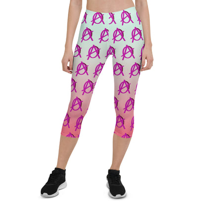 Anarchy Wear Faded Pink Capri Leggings