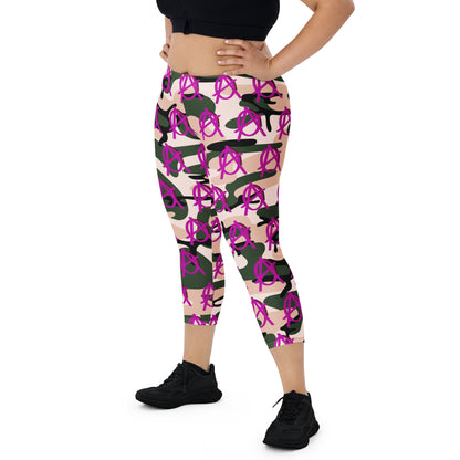 Anarchy Wear Camo Capri Leggings