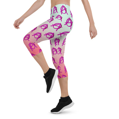 Anarchy Wear Faded Pink Capri Leggings