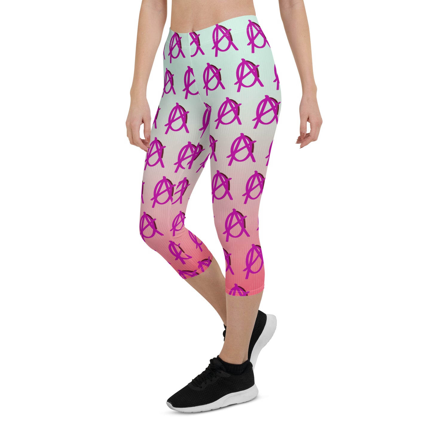 Anarchy Wear Faded Pink Capri Leggings