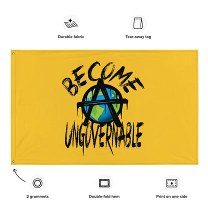 "Become Ungovernable" Original Art By @DigitalDuelist Flag