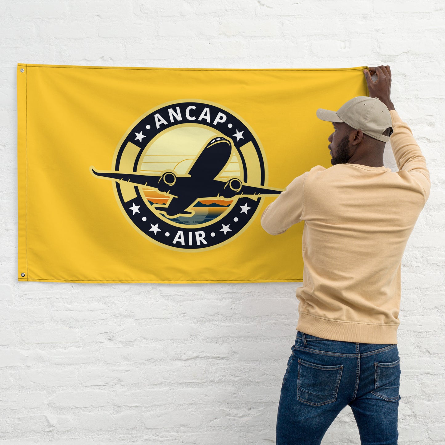 AnCap Air Official Gold Flag