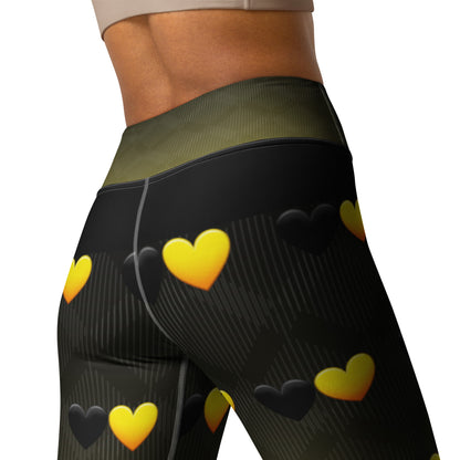 Anarchy Wear Faded Hearts Yoga Leggings