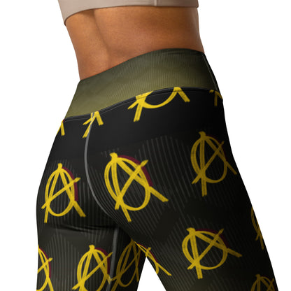 Anarchy Wear Faded Gold Yoga Leggings