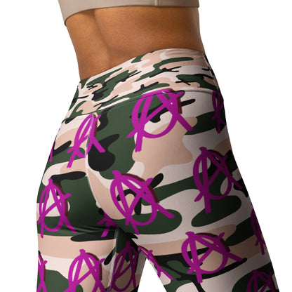 Anarchy Wear Pink Camo Yoga Leggings