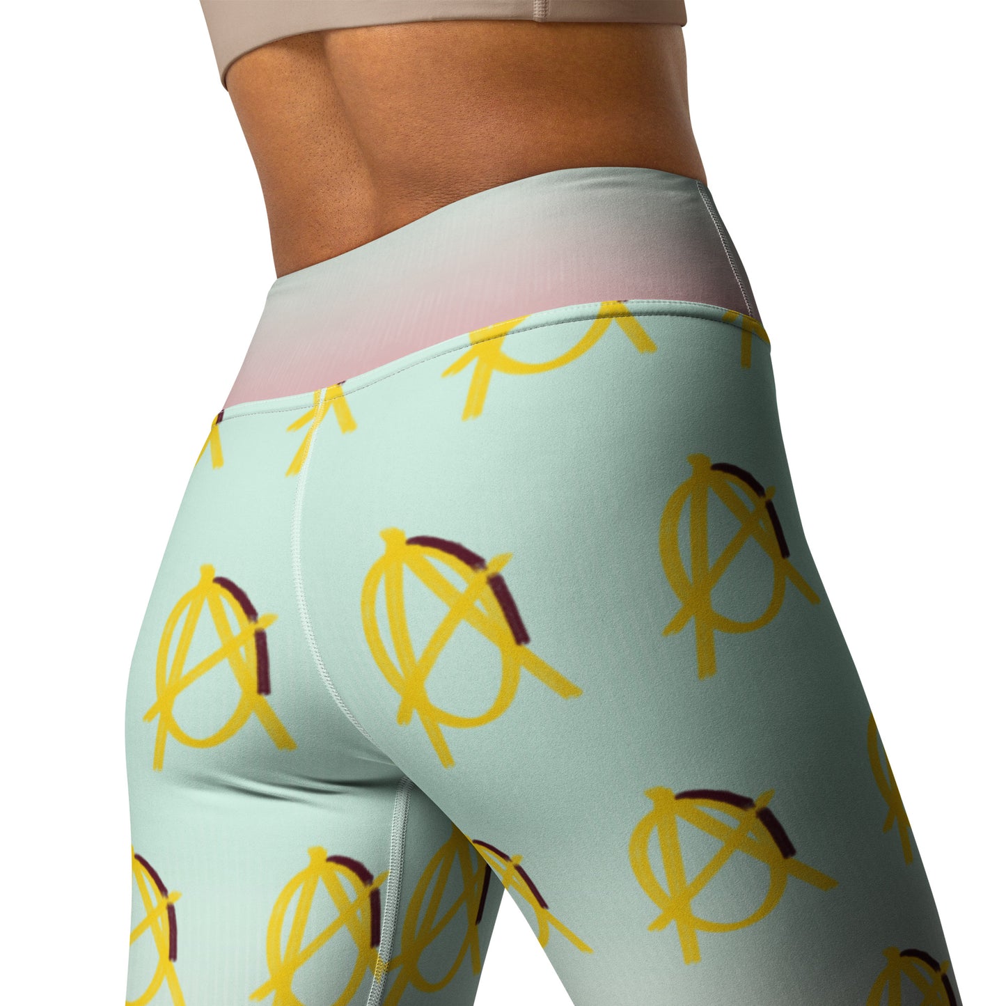 Anarchy Wear Faded Gold Yoga Leggings