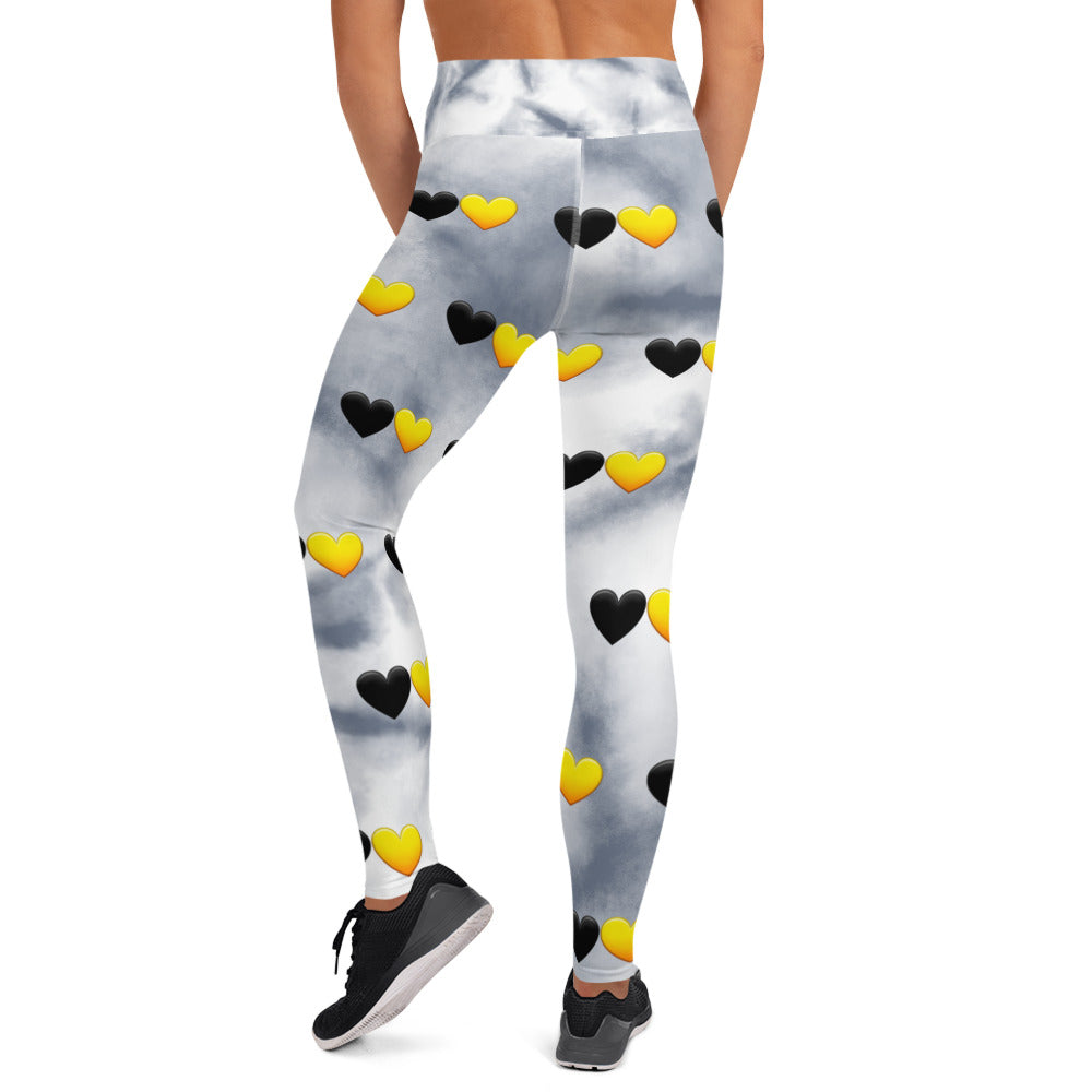 Anarchy Wear Hearts Yoga Leggings