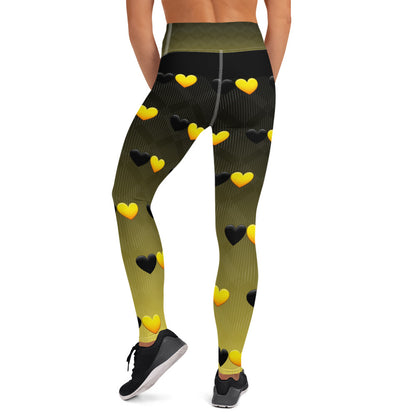 Anarchy Wear Faded Hearts Yoga Leggings