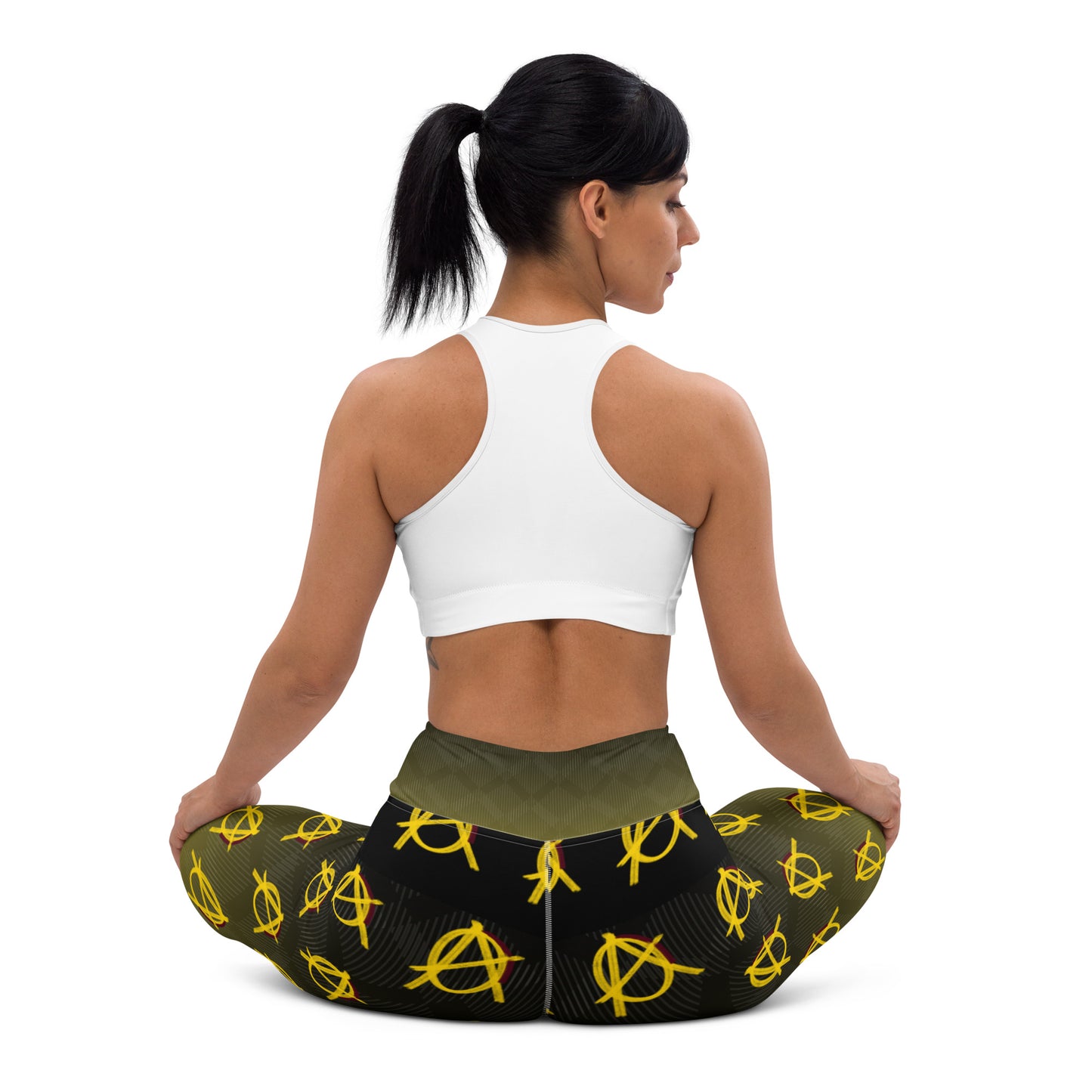 Anarchy Wear Faded Gold Yoga Leggings