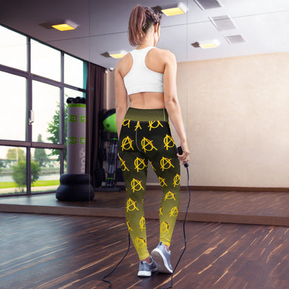 Anarchy Wear Faded Gold Yoga Leggings