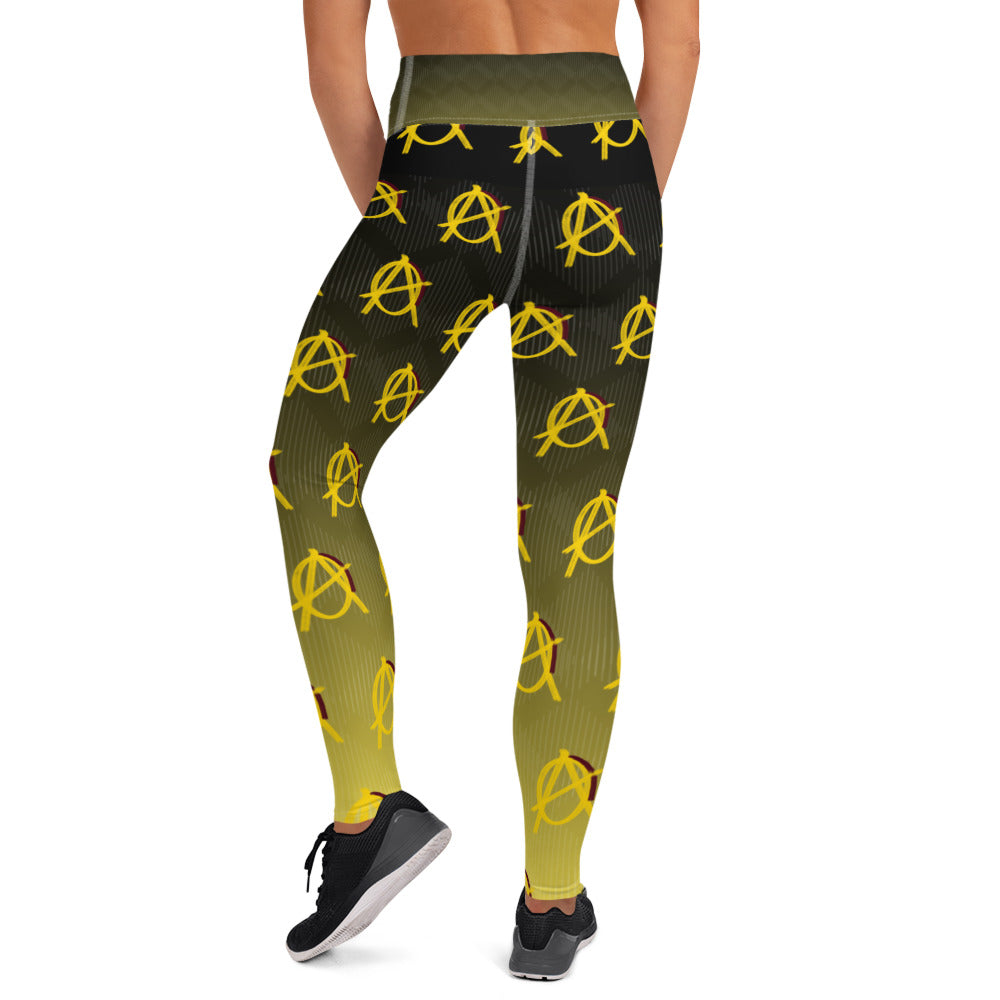 Anarchy Wear Faded Gold Yoga Leggings