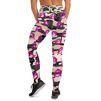 Anarchy Wear Pink Camo Yoga Leggings