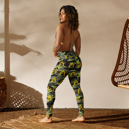 Anarchy Wear Gold on Camo Yoga Leggings