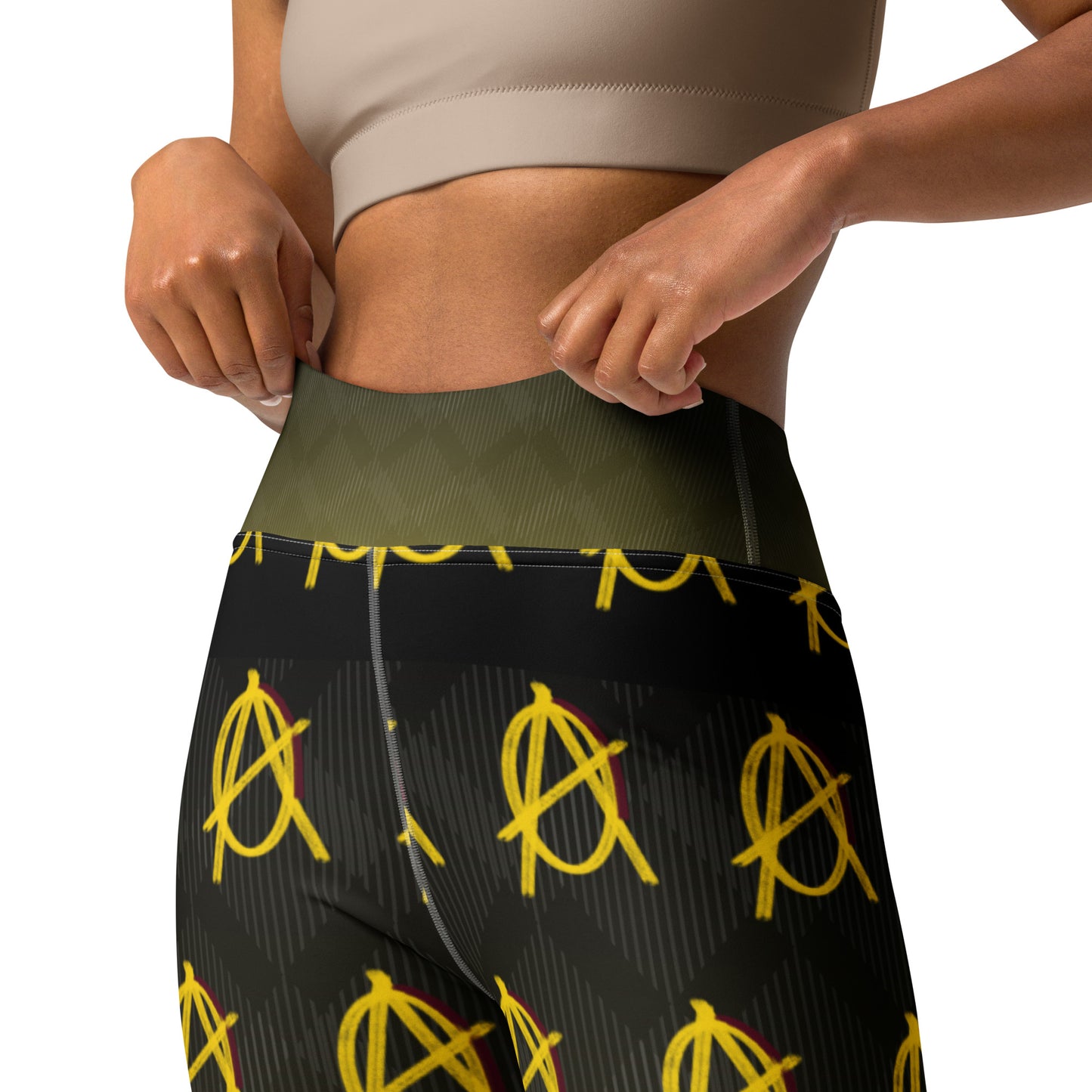 Anarchy Wear Faded Gold Yoga Leggings