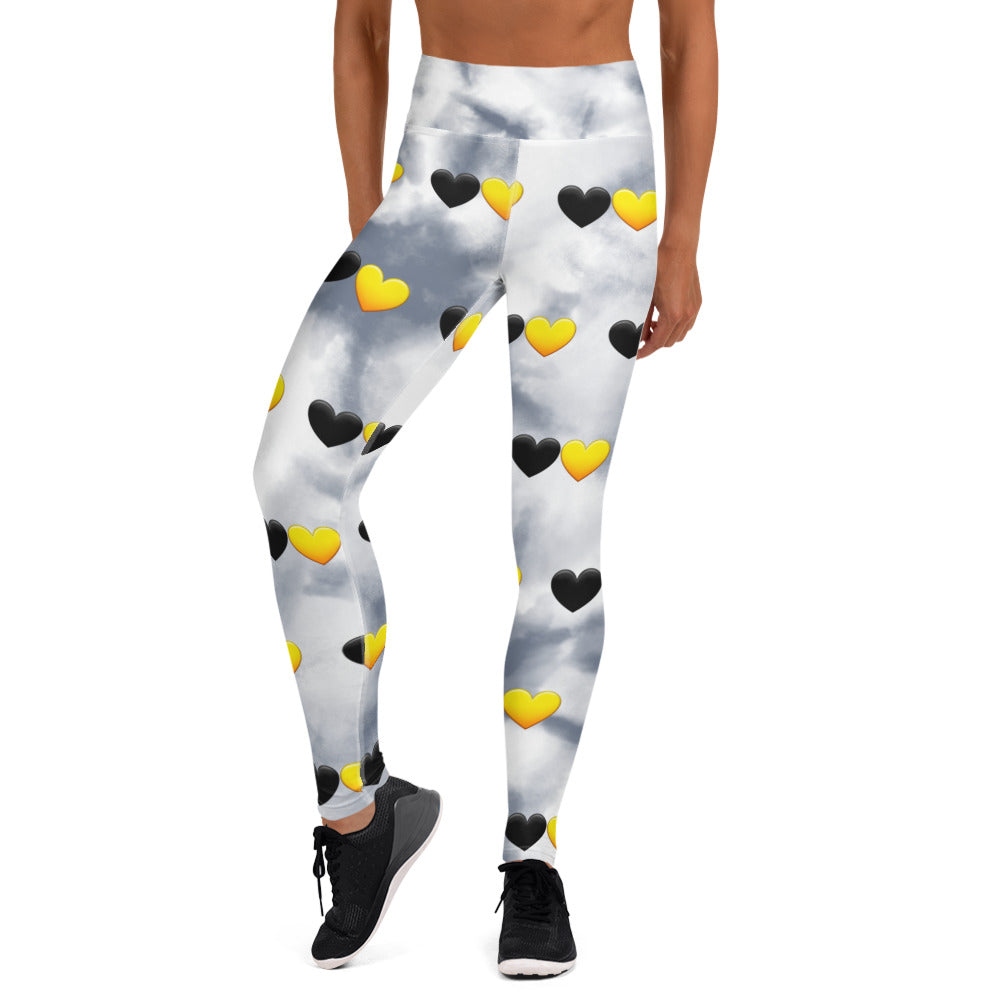 Anarchy Wear Hearts Yoga Leggings