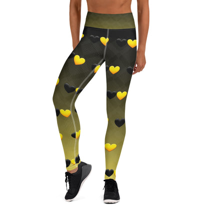 Anarchy Wear Faded Hearts Yoga Leggings