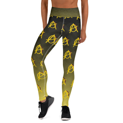 Anarchy Wear Faded Gold Yoga Leggings