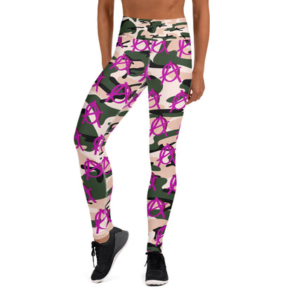 Anarchy Wear Pink Camo Yoga Leggings