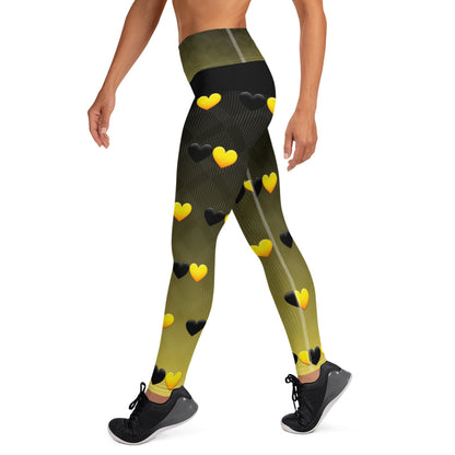 Anarchy Wear Faded Hearts Yoga Leggings