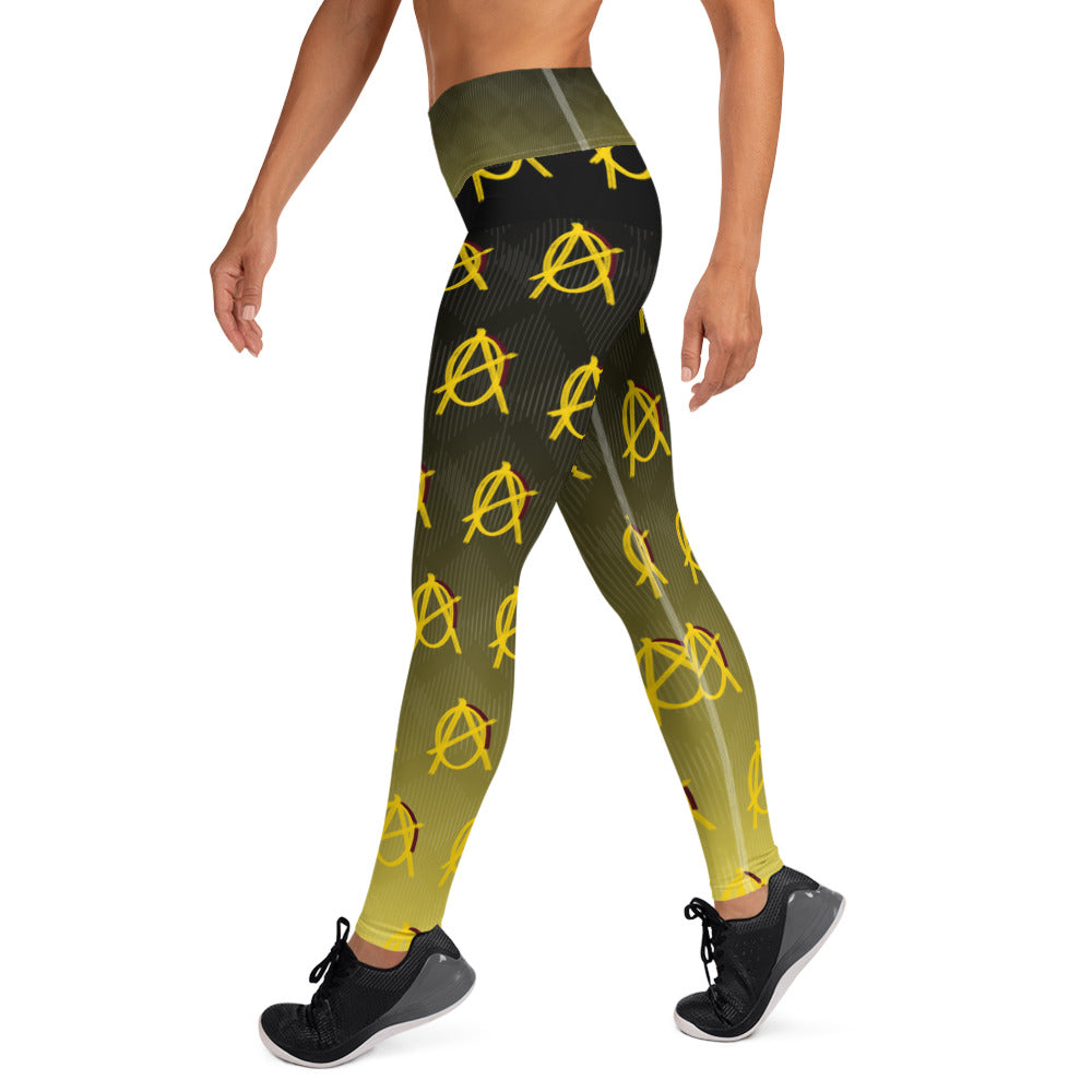 Anarchy Wear Faded Gold Yoga Leggings