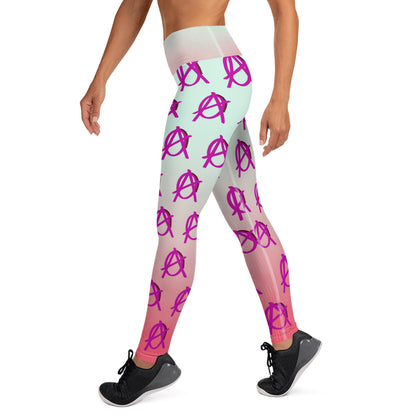 Anarchy Wear Faded Pink Yoga Leggings