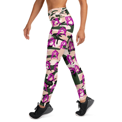 Anarchy Wear Pink Camo Yoga Leggings