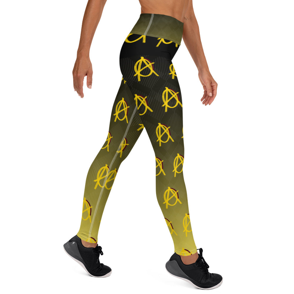 Anarchy Wear Faded Gold Yoga Leggings