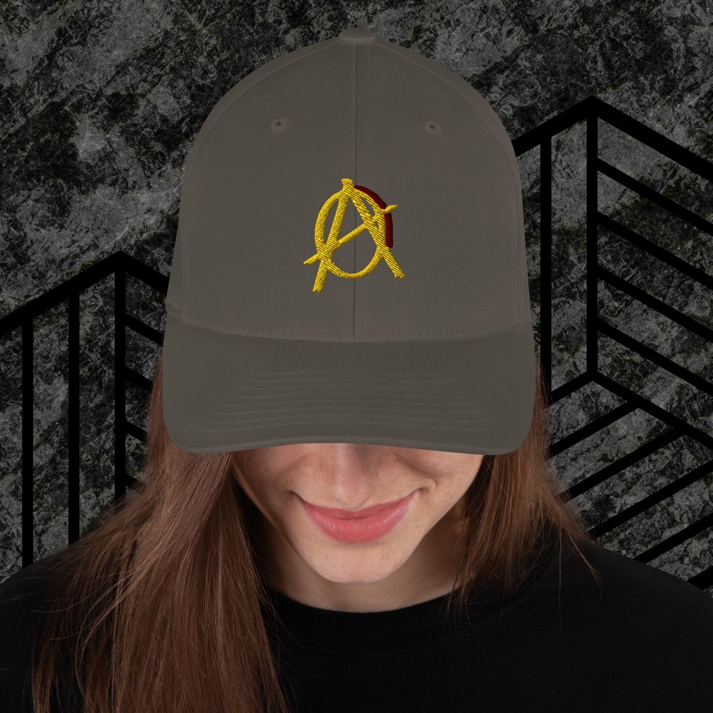 Anarchy Wear Gold Structured Twill Cap