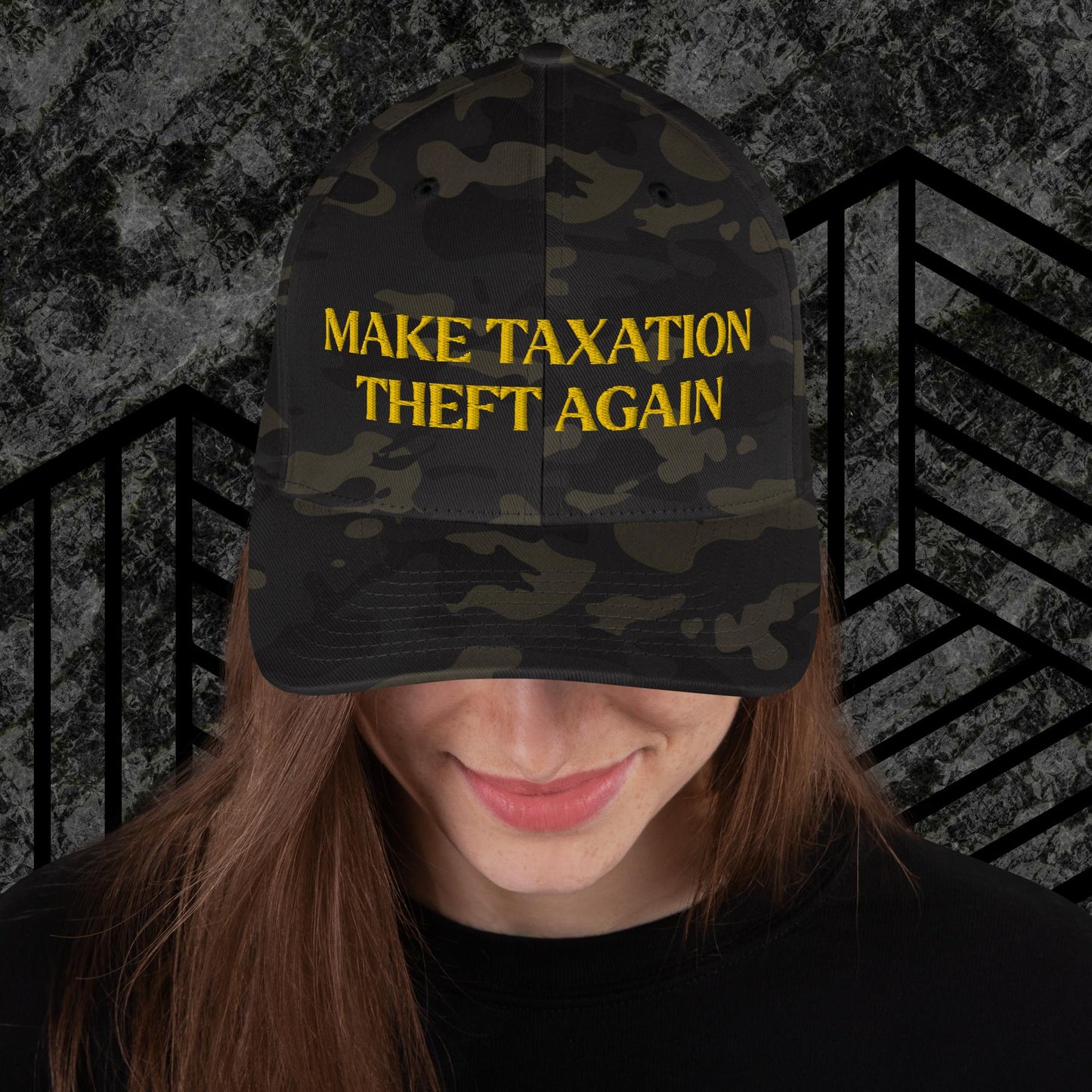 Anarchy Wear "MTTA" Gold Structured Twill Cap