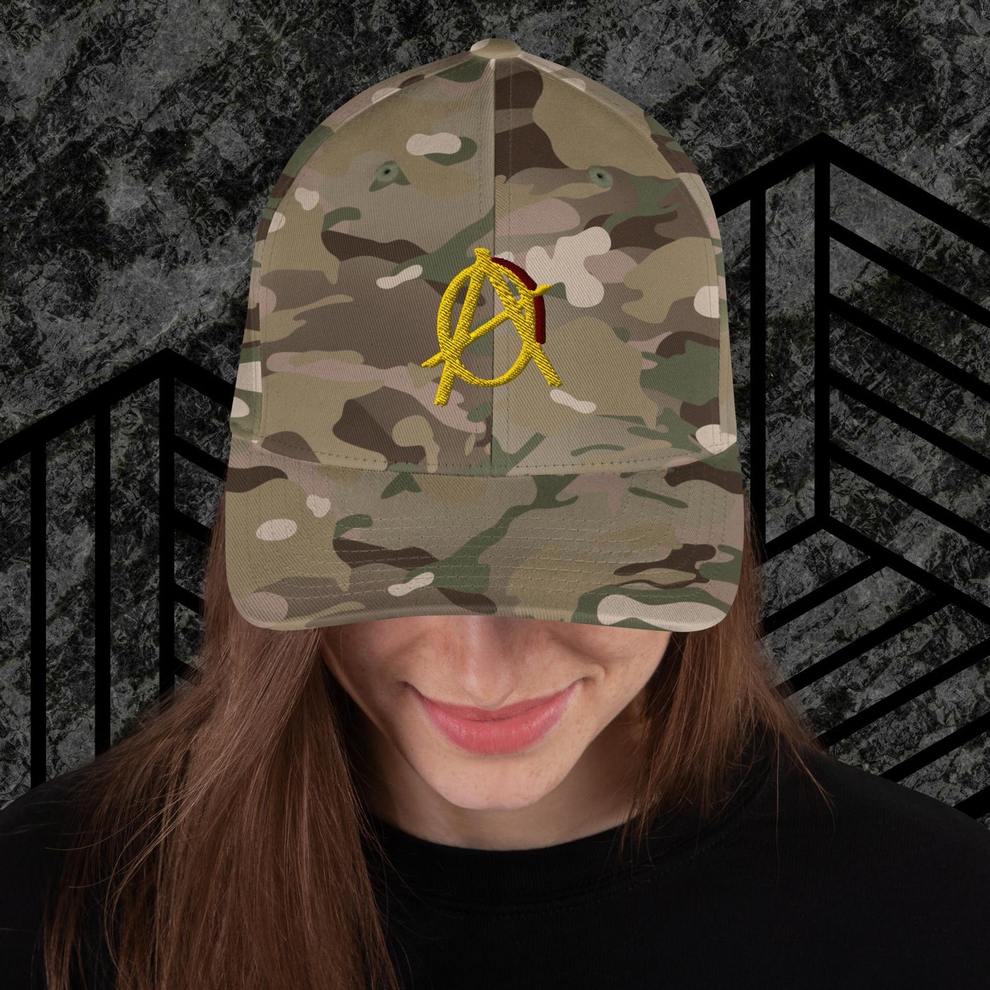 Anarchy Wear Gold Structured Twill Cap