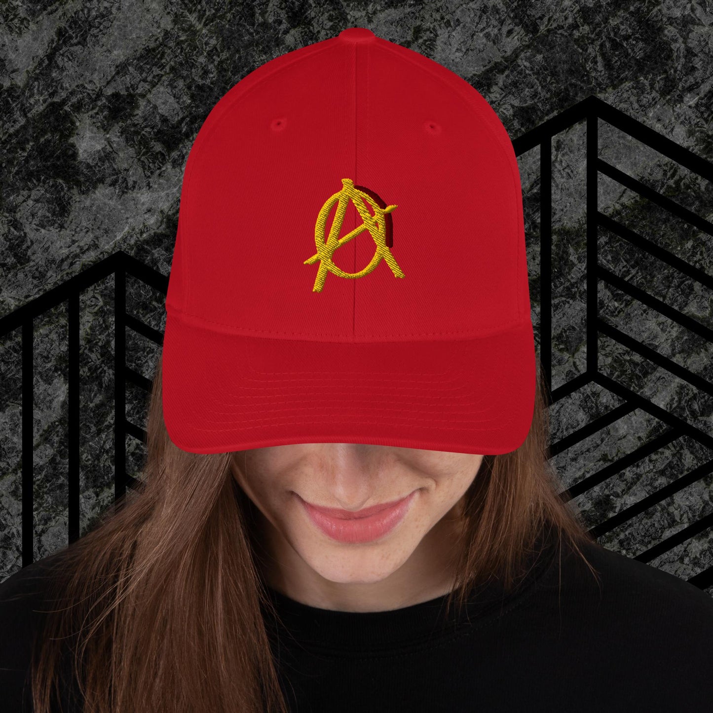 Anarchy Wear Gold Structured Twill Cap