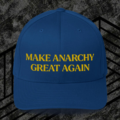 Anarchy Wear "MAGA" Gold Structured Twill Cap