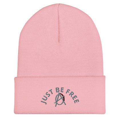 Anarchy Wear "Just Be Free" Agora Grey Cuffed Beanie