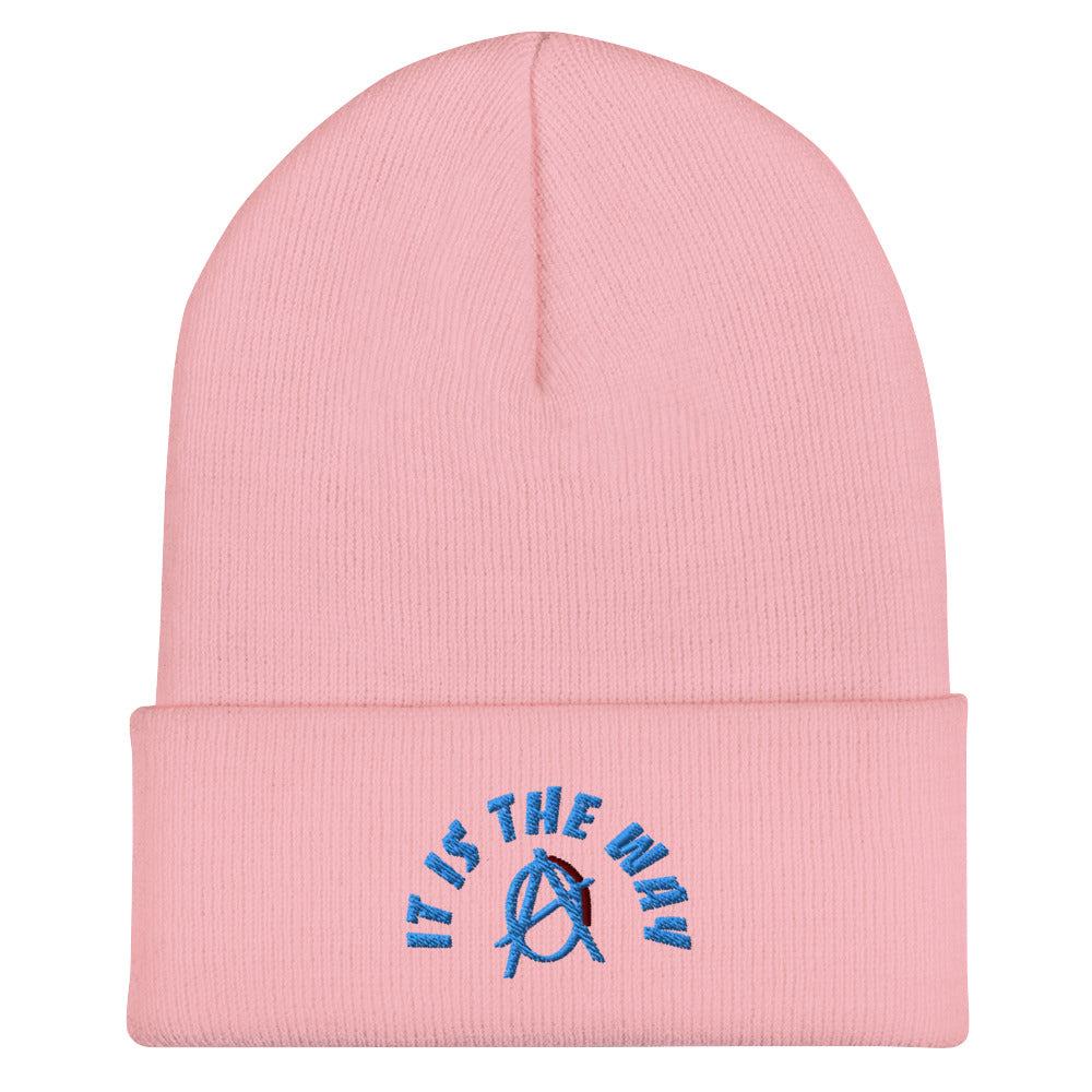 Anarchy Wear "It Is The Way" Blue Cuffed Beanie