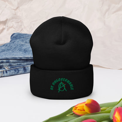 Anarchy Wear "Be Ungovernable" Green Cuffed Beanie