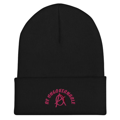 Anarchy Wear "Be Ungovernable" Pink Cuffed Beanie