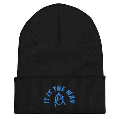 Anarchy Wear "It Is The Way" Blue Cuffed Beanie