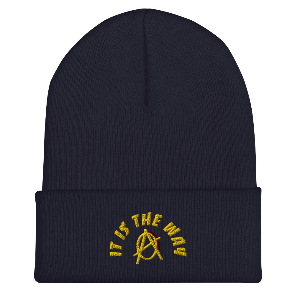 Anarchy Wear "It Is The Way" Gold Cuffed Beanie