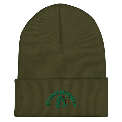 Anarchy Wear "Be Ungovernable" Green Cuffed Beanie