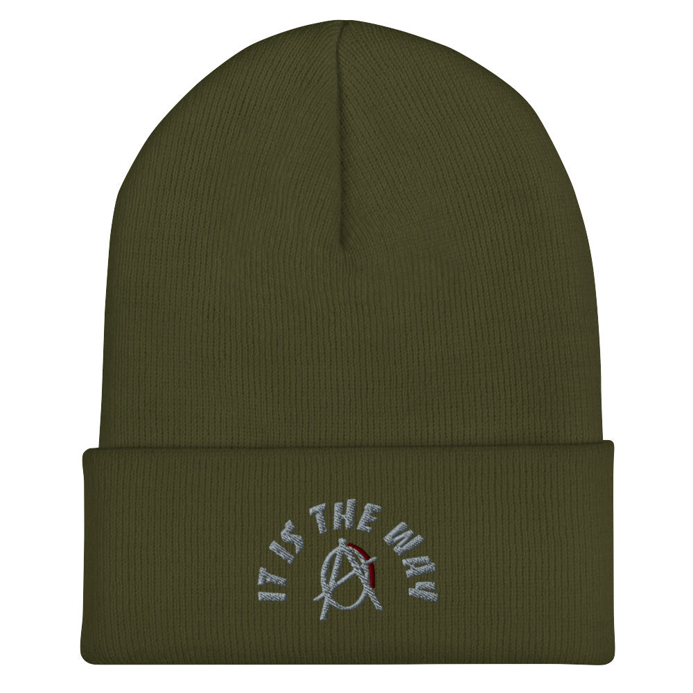 Anarchy Wear "It Is The Way" Agora Grey Cuffed Beanie