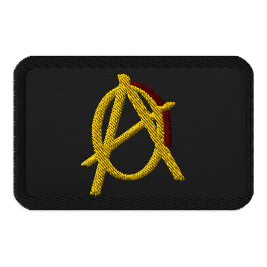 Anarchy Wear Gold Embroidered patches