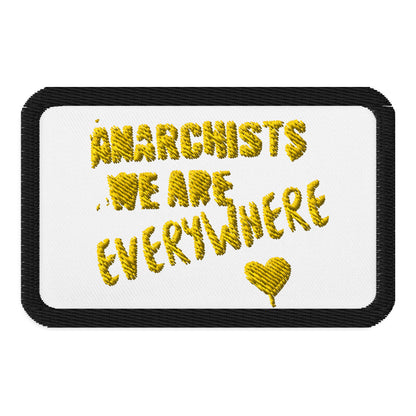 Anarchy Wear "We Are Everywhere" Gold Embroidered patches