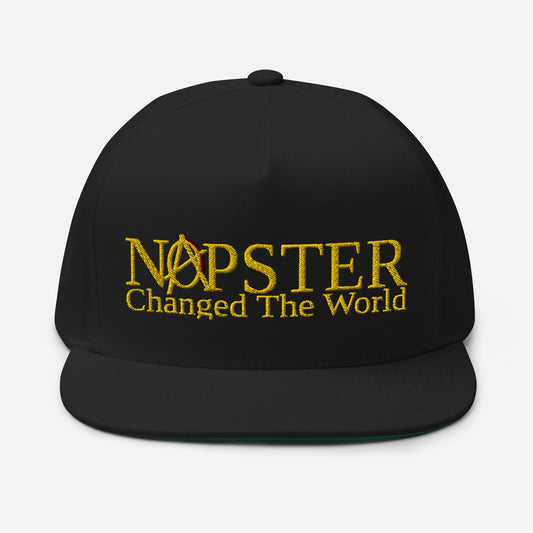 Anarchy Wear "NAPSTER changed the World" Flat Bill Cap