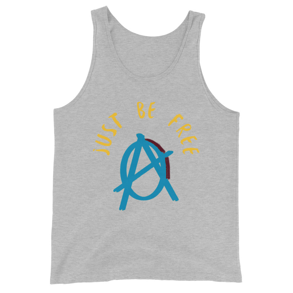 Anarchy Wear "Just Be Free" Blue Unisex Tank Top