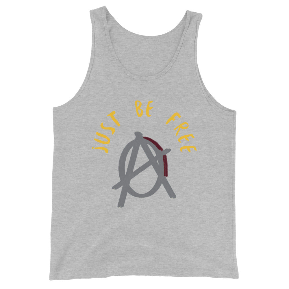 Anarchy Wear "Just Be Free" Agora Grey Unisex Tank Top