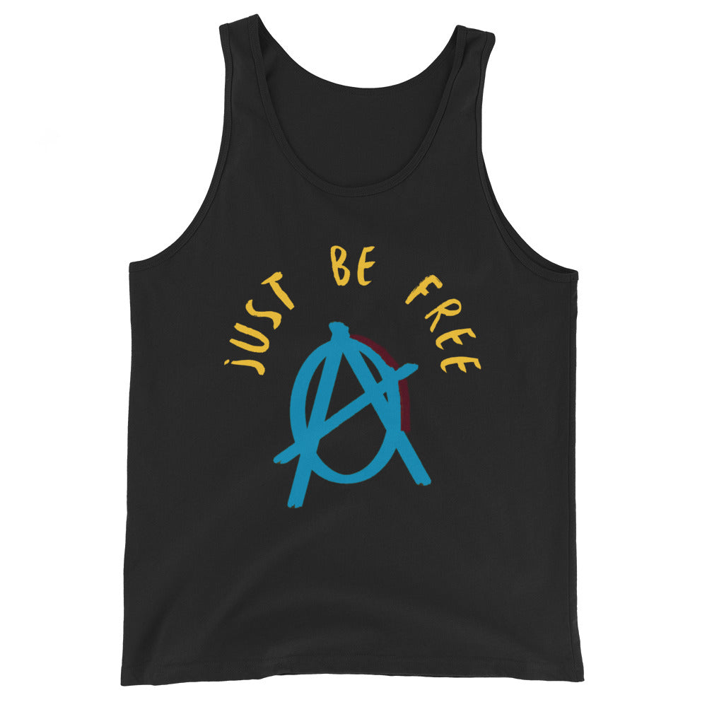 Anarchy Wear "Just Be Free" Blue Unisex Tank Top