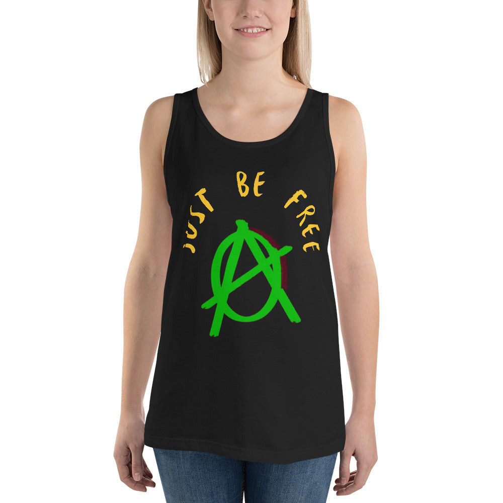 Anarchy Wear "Just Be Free" Green Unisex Tank Top