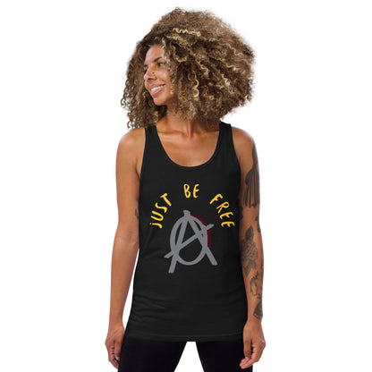 Anarchy Wear "Just Be Free" Agora Grey Unisex Tank Top